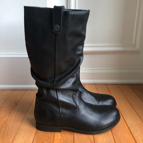 Birkenstock Sarnia High Boot Black Leather - Picture 4 of 8